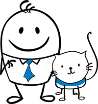 Hitch guy and cat